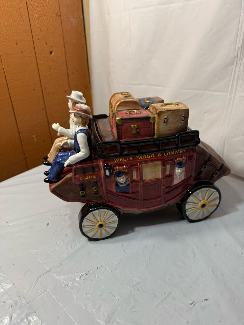 2002 Wells Fargo & Company commemorative edition ceramic cookie jar